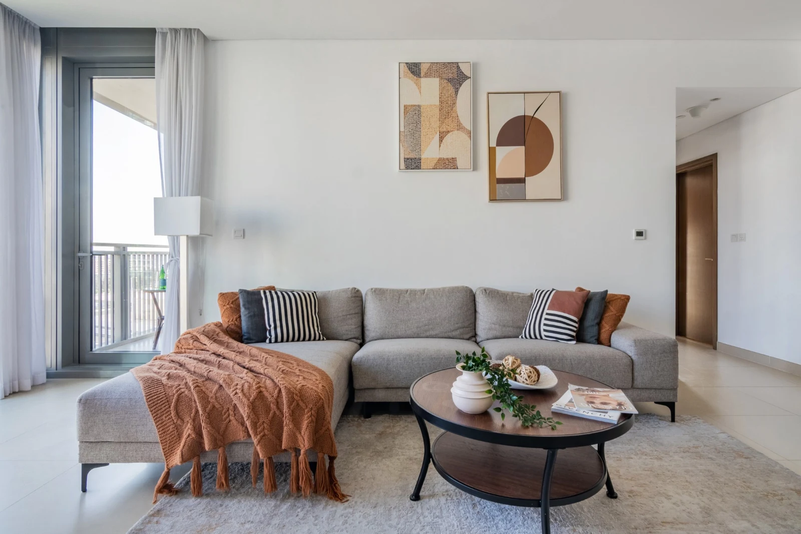 Colourful designer living room at 52|42, apartment 906 — The Smart Concierge
